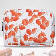 Pattern Coquelicots  Make Up Pouch (medium) by kcreatif