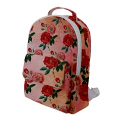 Pattern Flower Paper Flap Pocket Backpack (large) by HermanTelo