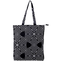 Formes Geometriques Etoiles/carres Double Zip Up Tote Bag by kcreatif