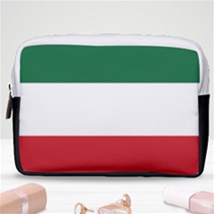 Flag Patriote Quebec Patriot Red Green White Modern French Canadian Separatism Black Background Make Up Pouch (medium) by Quebec