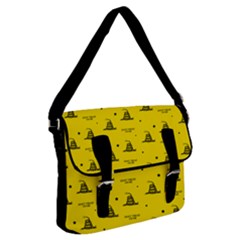 Gadsden Flag Don t Tread On Me Yellow And Black Pattern With American Stars Buckle Messenger Bag by snek