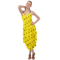 Gadsden Flag Don t Tread On Me Yellow And Black Pattern With American Stars Layered Bottom Dress by snek