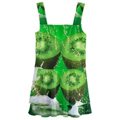 Kiwi Fruit Vitamins Healthy Cut Kids  Layered Skirt Swimsuit by Amaryn4rt