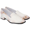 Pink and white Marble texture with gold intrusions Pale Rose Background Women s Classic Loafer Heels View3