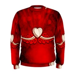 Love, Wonderful Elegant Heart Men s Sweatshirt by FantasyWorld7