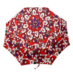 Nicholas Santa Christmas Pattern Folding Umbrellas by Wegoenart