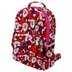 Nicholas Santa Christmas Pattern Flap Pocket Backpack (small) by Wegoenart