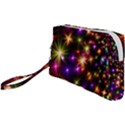 Star Colorful Christmas Abstract Wristlet Pouch Bag (Small) View1