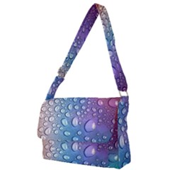 Drop Of Water Rainbow Wet Liquid Full Print Messenger Bag (l) by Wegoenart