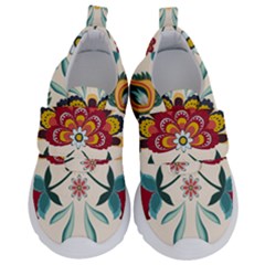 Baatik Print  Kids  Velcro No Lace Shoes by designsbymallika