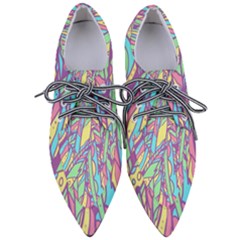 Feathers Pattern Women s Pointed Oxford Shoes by Sobalvarro