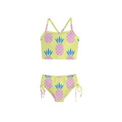 Summer Pineapple Seamless Pattern Girls  Tankini Swimsuit by Sobalvarro