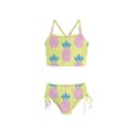 Summer Pineapple Seamless Pattern Girls  Tankini Swimsuit View1