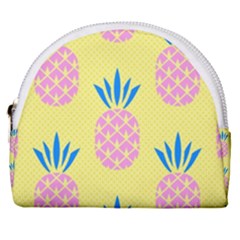 Summer Pineapple Seamless Pattern Horseshoe Style Canvas Pouch by Sobalvarro