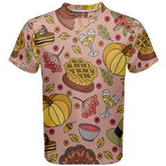 Thanksgiving Pattern Men s Cotton Tee by Sobalvarro