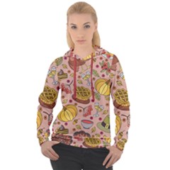 Thanksgiving Pattern Women s Overhead Hoodie by Sobalvarro