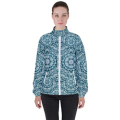 Paradise Flowers In Lovely Colors Women s High Neck Windbreaker by pepitasart