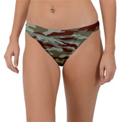 Brown And Green Camo Band Bikini Bottom by McCallaCoultureArmyShop