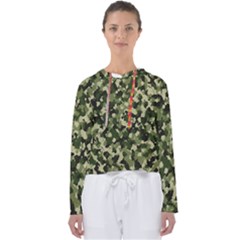 Dark Green Camouflage Army Women s Slouchy Sweat by McCallaCoultureArmyShop