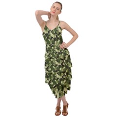 Dark Green Camouflage Army Layered Bottom Dress by McCallaCoultureArmyShop