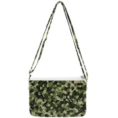 Dark Green Camouflage Army Double Gusset Crossbody Bag by McCallaCoultureArmyShop