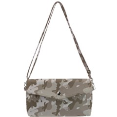 Tan Army Camouflage Removable Strap Clutch Bag by mccallacoulture