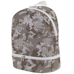 Tan Army Camouflage Zip Bottom Backpack by mccallacoulture