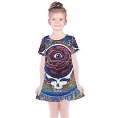 Grateful Dead Ahead Of Their Time Kids  Simple Cotton Dress by Sapixe