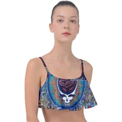 Grateful Dead Ahead Of Their Time Frill Bikini Top by Sapixe