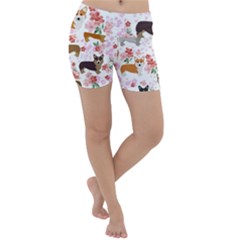 Corgis Corgi Pattern Lightweight Velour Yoga Shorts by Sapixe