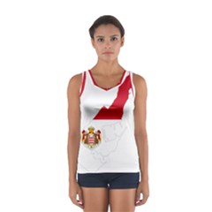 Monaco Country Europe Flag Borders Sport Tank Top  by Sapixe