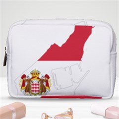 Monaco Country Europe Flag Borders Make Up Pouch (medium) by Sapixe