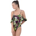 Salad Lettuce Vegetable Drape Piece Swimsuit View1