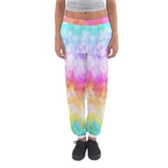 Rainbow Pontilism Background Women s Jogger Sweatpants by Sapixe