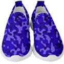 Army Blue Kids  Slip On Sneakers View1