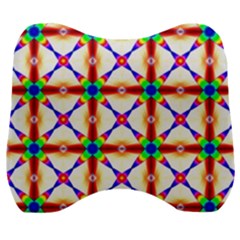 Rainbow Pattern Velour Head Support Cushion by Mariart