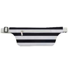 Bandes Noir/bleu Marine Active Waist Bag by kcreatif