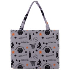 Slam Dunk Basketball Gray Mini Tote Bag by mccallacoulturesports