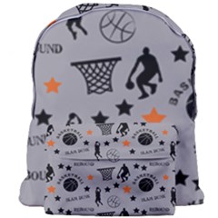 Slam Dunk Basketball Gray Giant Full Print Backpack by mccallacoulturesports