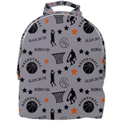 Slam Dunk Basketball Gray Mini Full Print Backpack by mccallacoulturesports