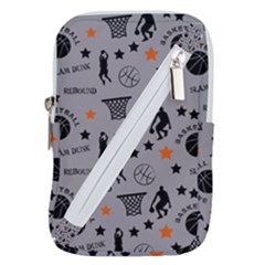 Slam Dunk Basketball Gray Belt Pouch Bag (large) by mccallacoulturesports