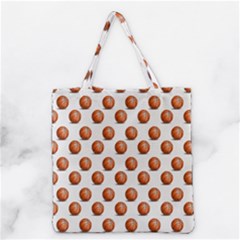 Orange Basketballs Grocery Tote Bag by mccallacoulturesports