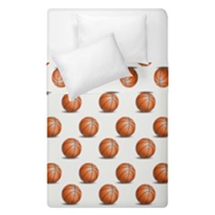 Orange Basketballs Duvet Cover Double Side (single Size) by mccallacoulturesports