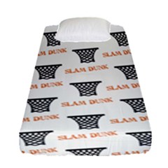 Slam Dunk Baskelball Baskets Fitted Sheet (single Size) by mccallacoulturesports