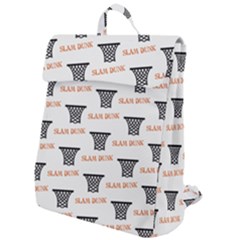 Slam Dunk Baskelball Baskets Flap Top Backpack by mccallacoulturesports