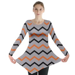 Basketball Thin Chevron Long Sleeve Tunic  by mccallacoulturesports