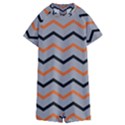 Basketball Thin Chevron Kids  Boyleg Half Suit Swimwear View1