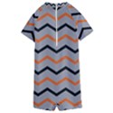 Basketball Thin Chevron Kids  Boyleg Half Suit Swimwear View2