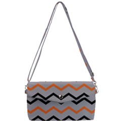 Basketball Thin Chevron Removable Strap Clutch Bag by mccallacoulturesports