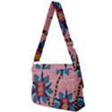 Brick Wall Flower Pot in Color Full Print Messenger Bag (L) View2